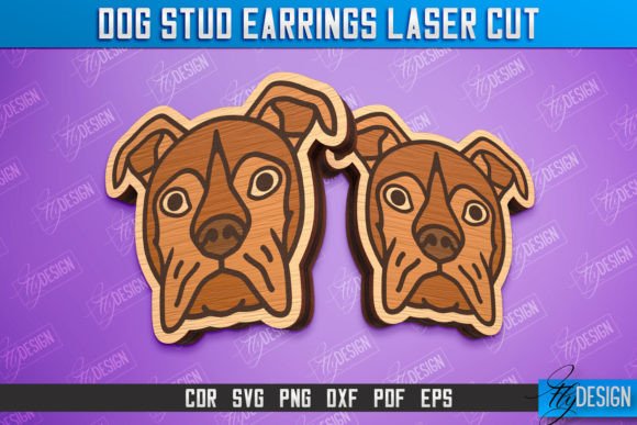 Dog Stud Earrings: Laser Cutting Template Review