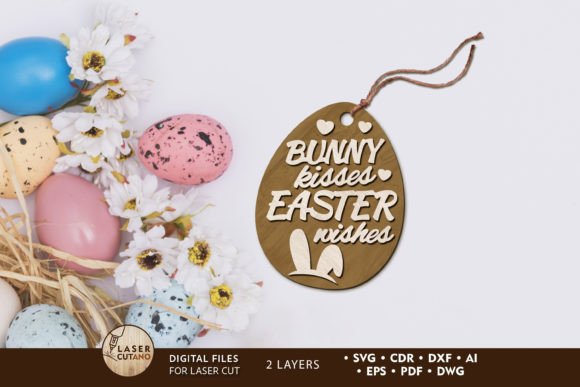 Easter Egg Decorative Template for Spring Amp Laser Cutting