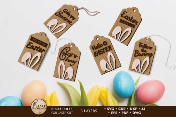 Easter Tags: Laser Cutting & Spring Amp