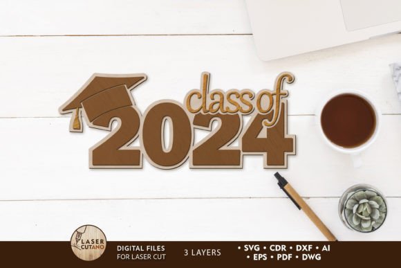Graduation Template for Laser Cutting Celebrations