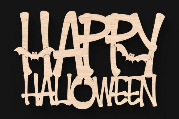 Happy Halloween Sign SVG for Autumn Amp Laser Cutting