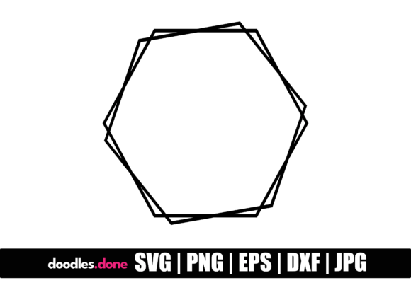 Hexagon Frame SVG: Elevate Graphics & Decorative Elements