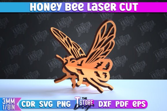 Honey Bee Laser Cut Summer Ornaments