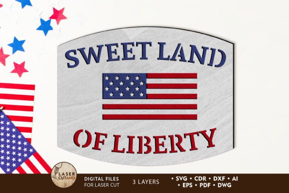 Independence Day Wall Decorative Panel: Laser Cutting & Wall Decor
