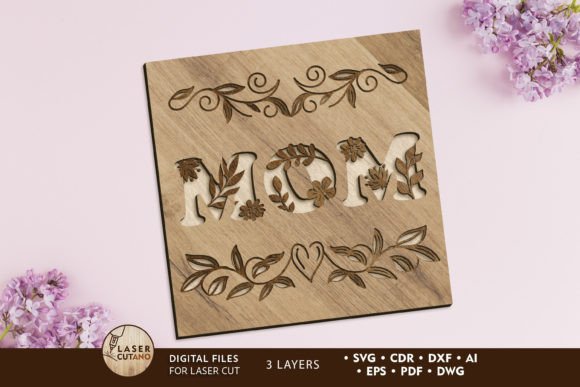 Mother S Day Laser Cutting Decor Panel