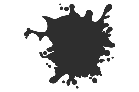 Review: Black Ink Splash Paint Splatter Design