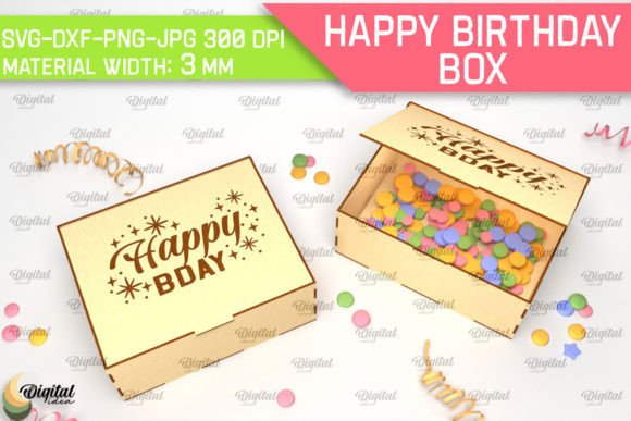 Review: Happy Birthday Decorative Box Laser Cut Design