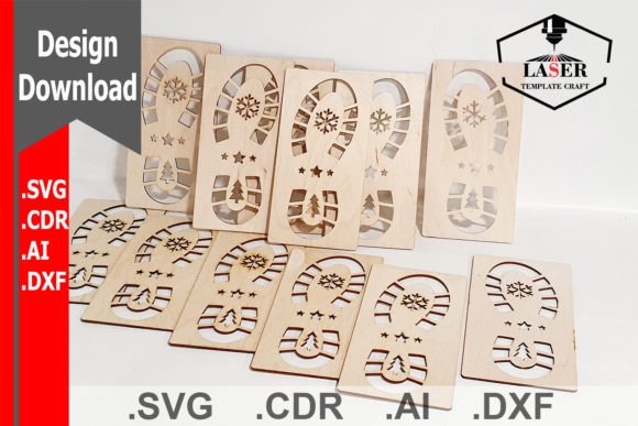 Review: Santa Claus 2 Designs Footprints Stencil