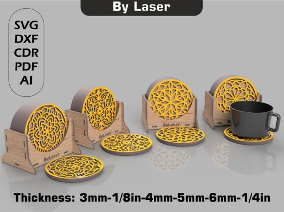 Reviewing Decorative Boxed Coasters Laser Cut File