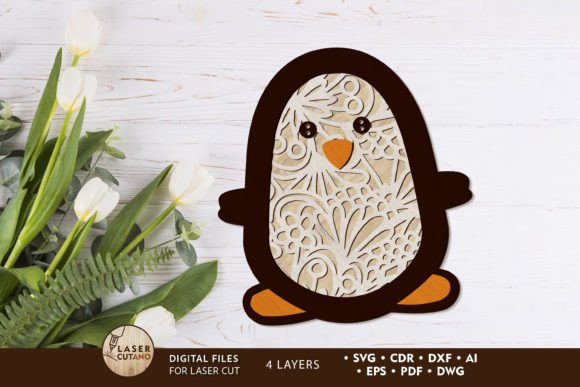 Reviewing the Penguin Decorative Laser Cut Template for Embroidery