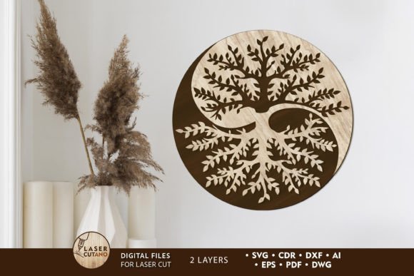 Tree Laser Cut Decorative Panel for Wall Decor