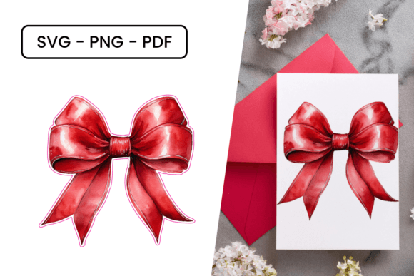 Watercolor Ribbon SVG: Graphics & Decorative Elements